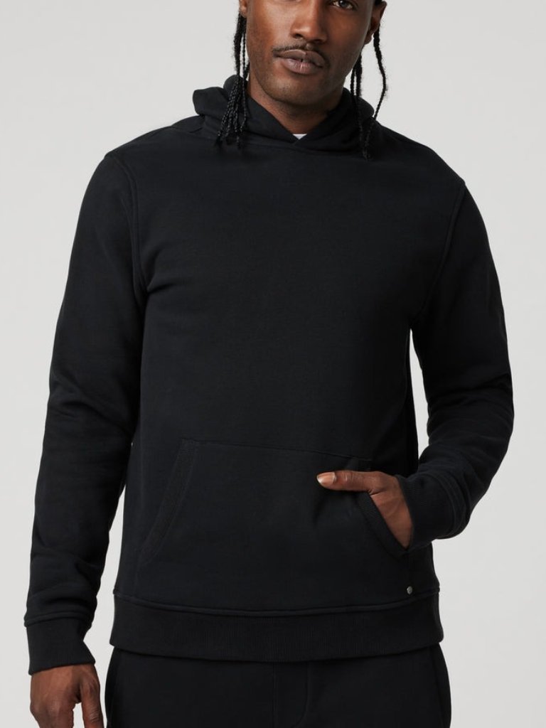 Vuori Seaside Pullover Hoodie - Black - Men's Medium